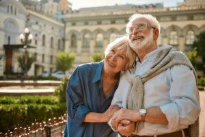 senior couple on medicare supplement traveling abroad